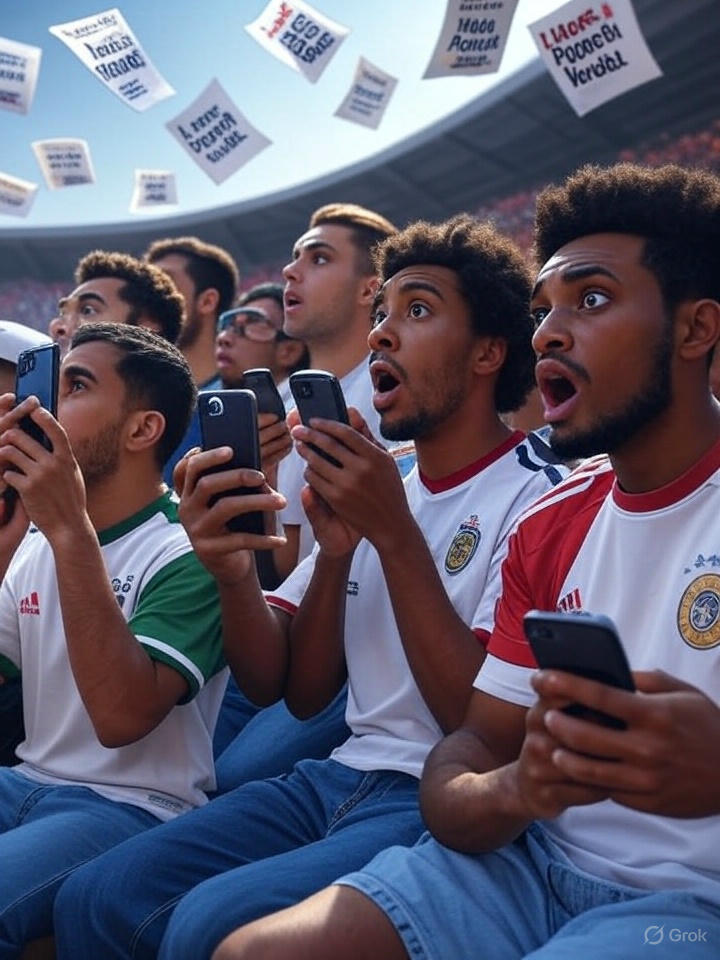 Lucas Paquetá Spot-Fixing Verdict 2025: Football fans in shock reading Lucas Paquetá spot-fixing news on phones