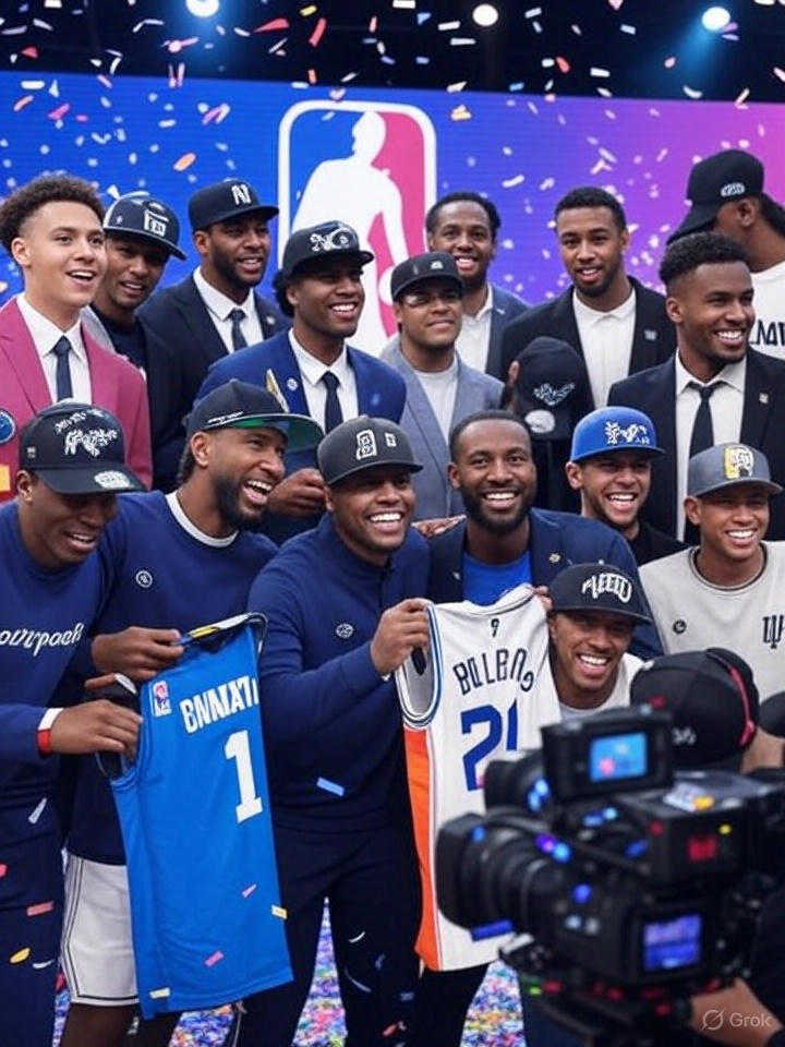 NBA DRAFT 2026: NBA rookies celebrating their draft night