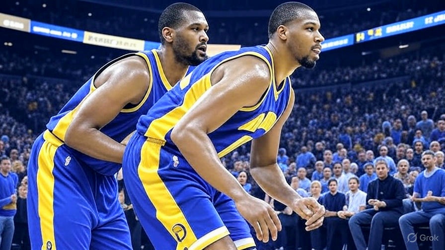 Two basketball players in action during Knicks vs Pacers Game 3 Highlights – NBA Playoffs 2025